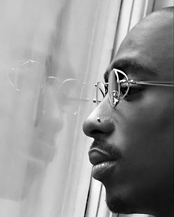 Sunglasses OUTLAW Tupac Vintage Gaultier Style Unisex Metal Side Details